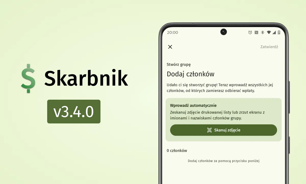 Skarbnik v3.4.0 - Automatyczne skanowanie członków